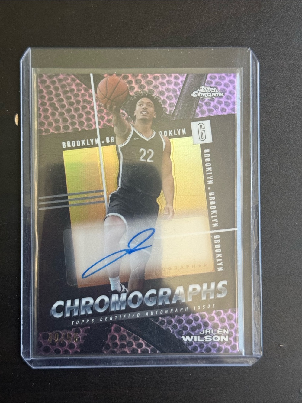 Jalen Wilson Auto 2024-25 Topps Chrome - Chromographs /55